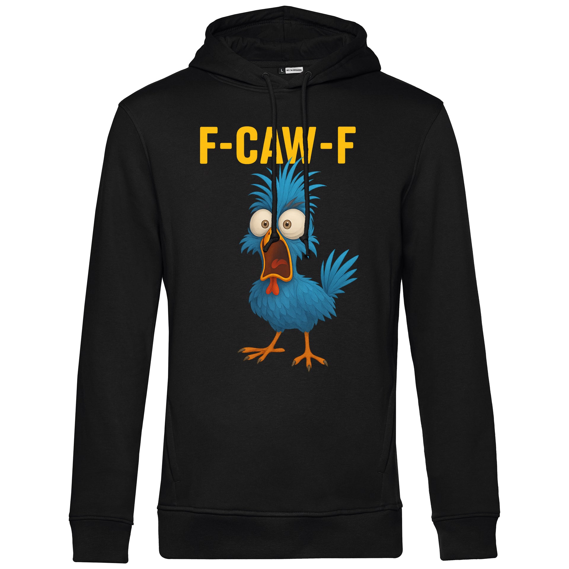 F-CAW-F Blue Chicken Huhn Unisex Premium Hoodie