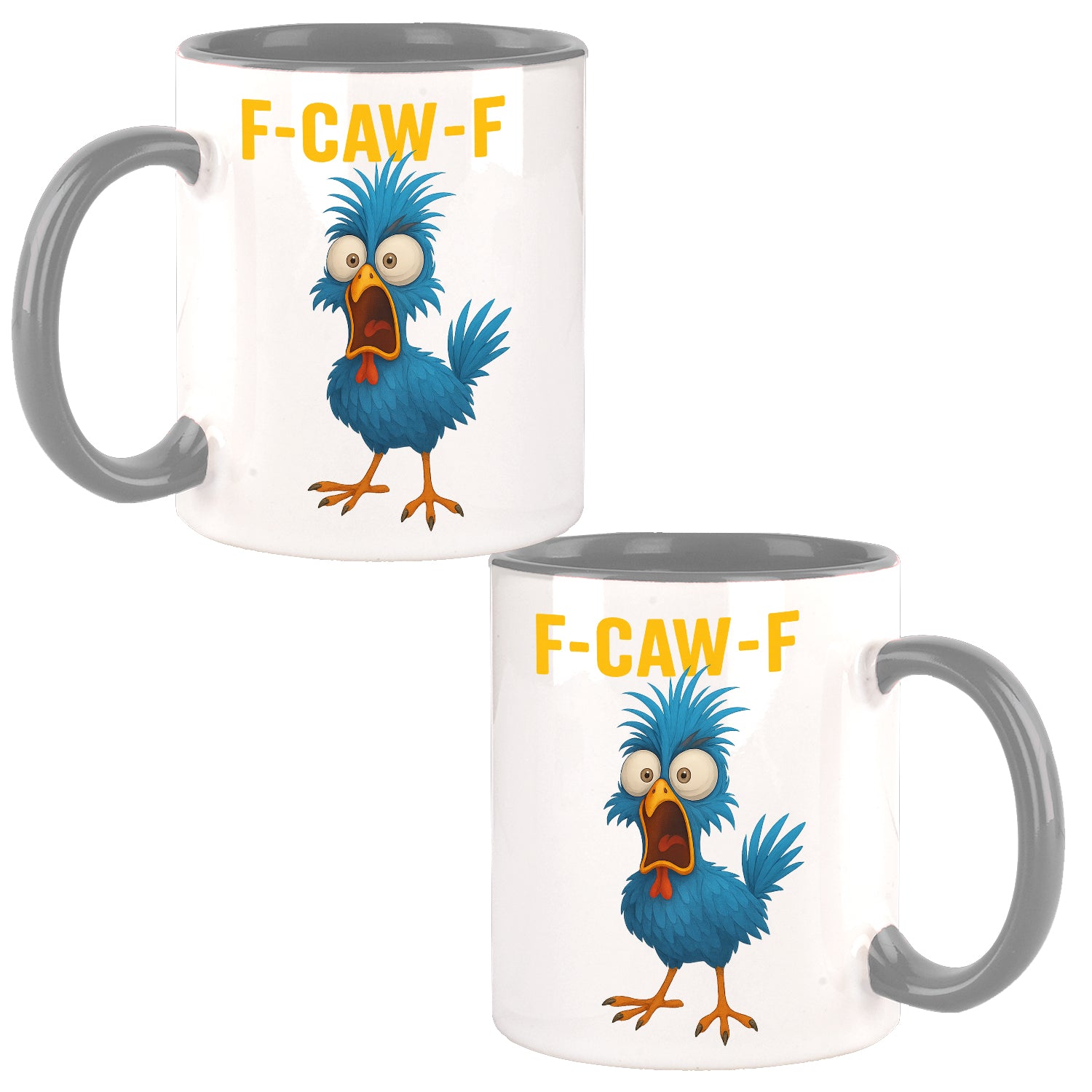F-CAW-F BLUE Chicken Huhn Design Büro Kaffee Teetasse