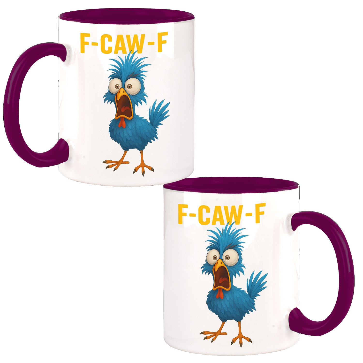 F-CAW-F BLUE Chicken Huhn Design Büro Kaffee Teetasse