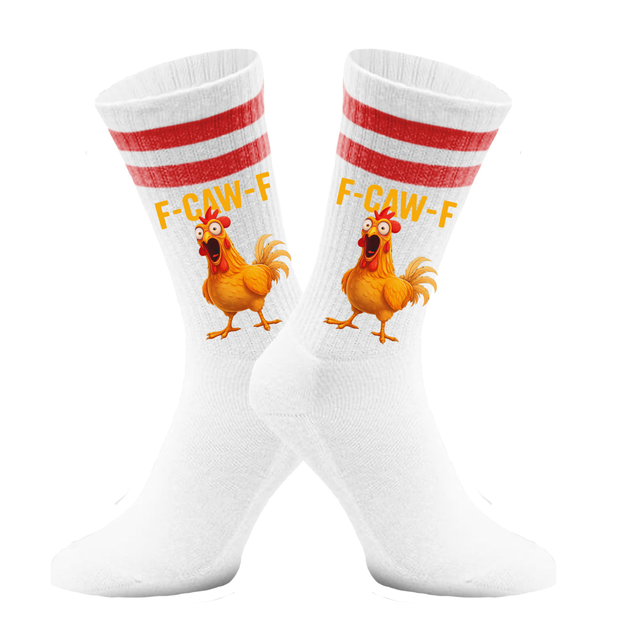 F-CAW-F DIE SOCKEN -  Tennissocken – Lustige Socken mit Spruch & Statement-Aufdruc