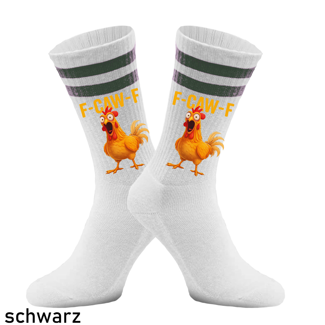 F-CAW-F DIE SOCKEN -  Tennissocken – Lustige Socken mit Spruch & Statement-Aufdruc