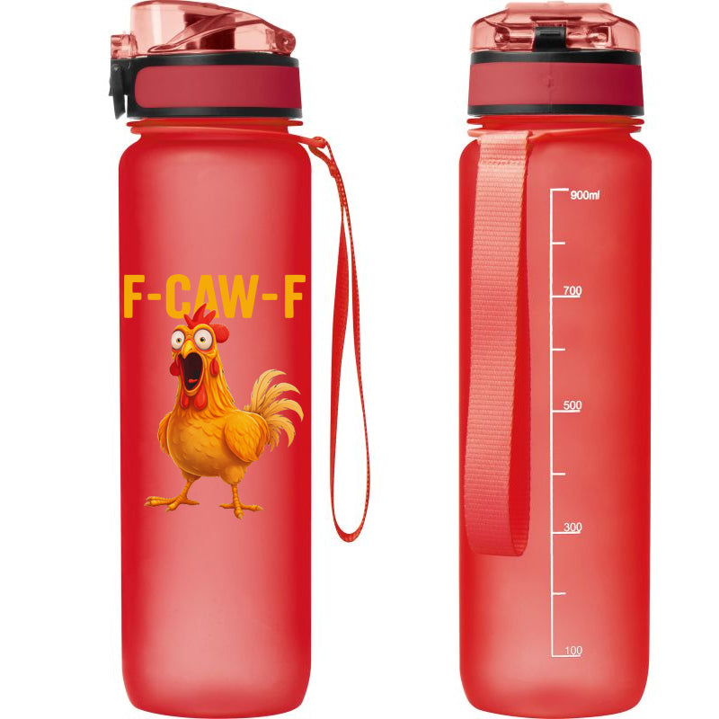F-Caw-F Chicken / Huhn Trinkflasche farbig 1000ml