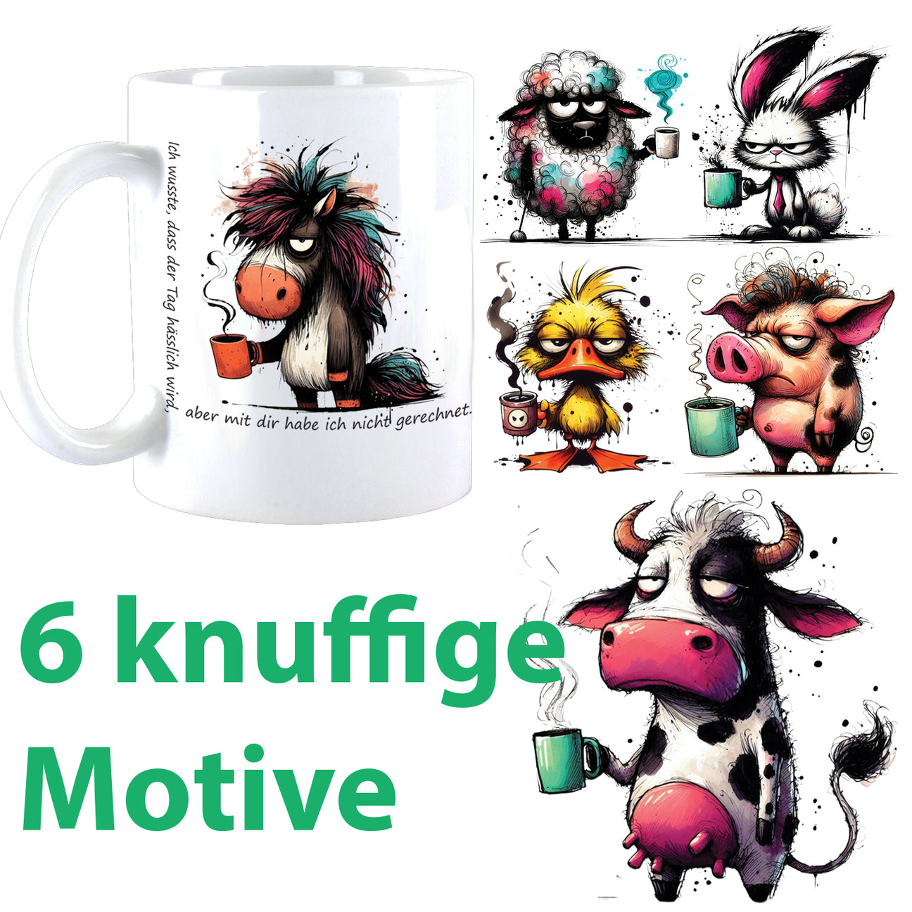 6 neue cute Animals