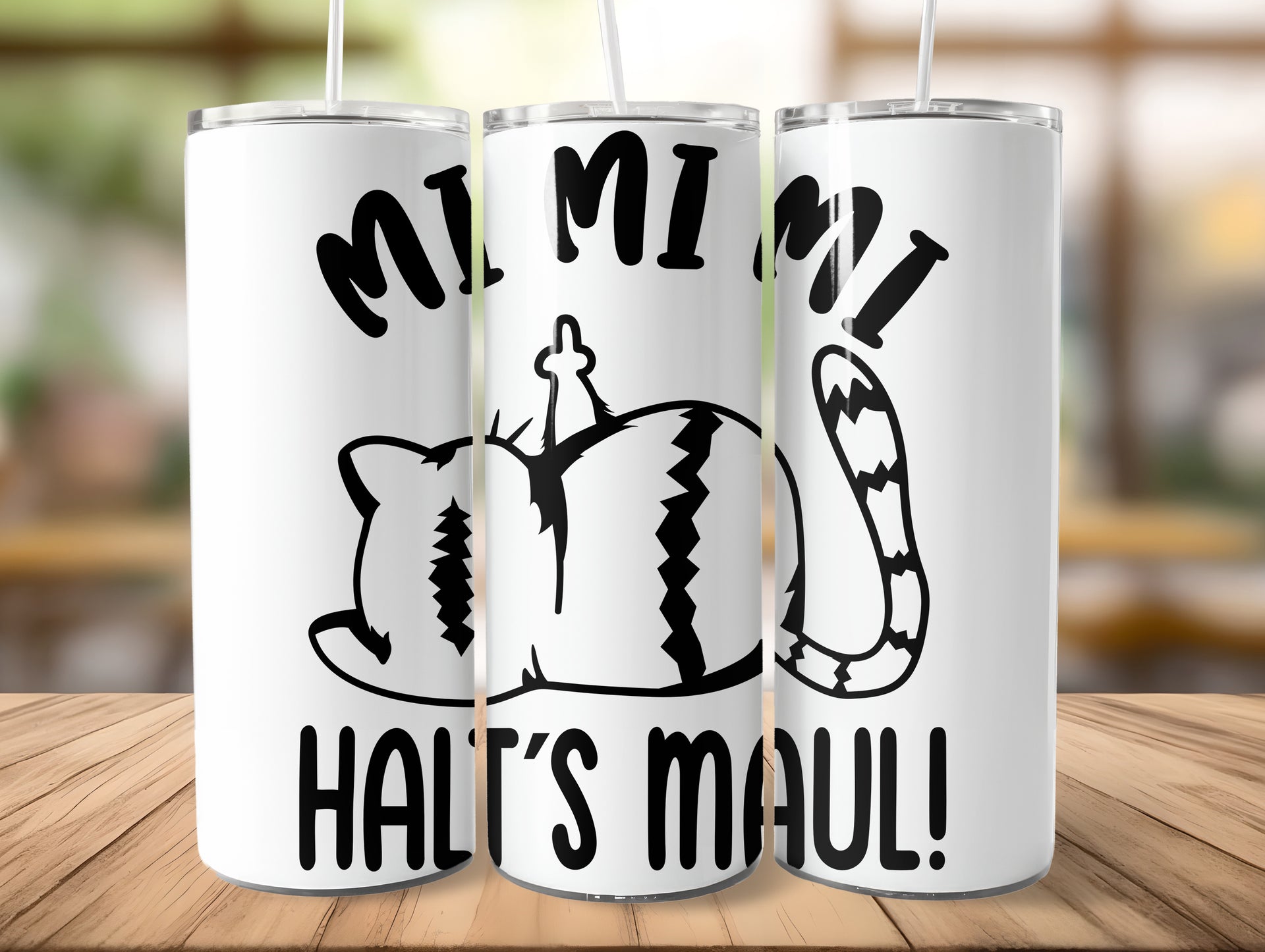 Mi Mi Mi - Halt´s Maul " CAT Edition" Tumbler Edelstahl Trinkflasche