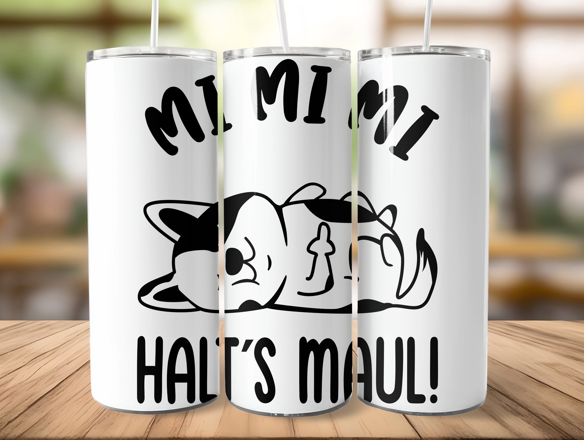 Mi Mi Mi - Halt´s Maul " DOG Edition" Tumbler Edelstahl Trinkflasche