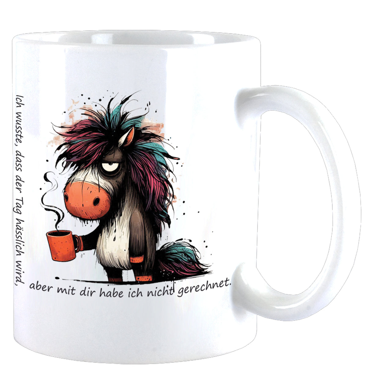 Ich wusste es... cute Animal Pferd Naruco Design Büro Kaffee Teetasse