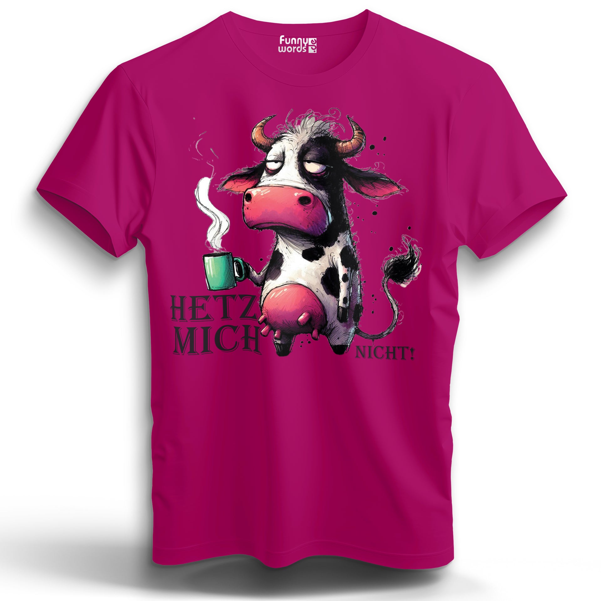 Hetz mich nicht! cute Animal Kuh Elfriede Edition Unisex  Premium T-Shirt