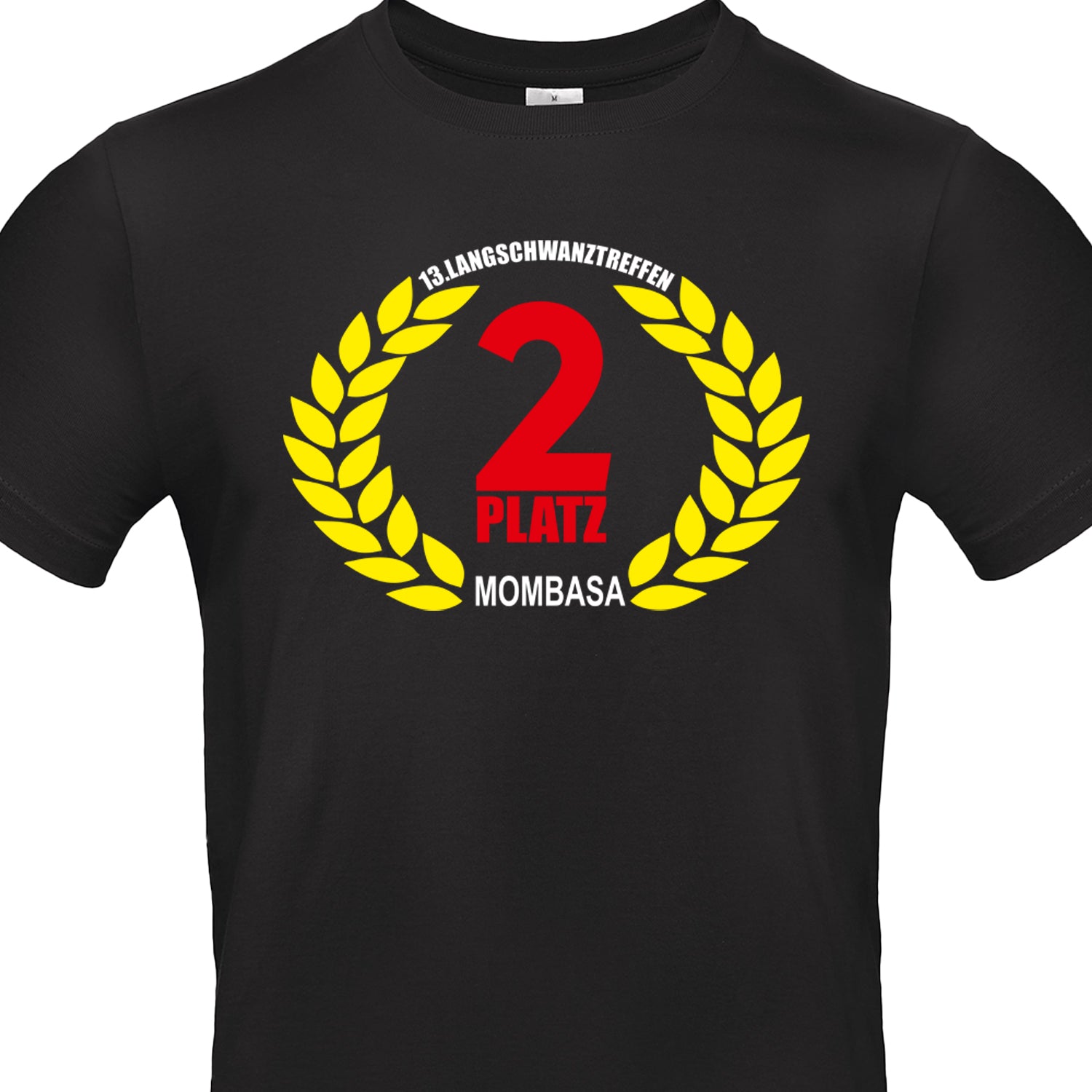 Funnywords® 13. Langschwanztreffen Mombasa 2.Platz Fun T-Shirt