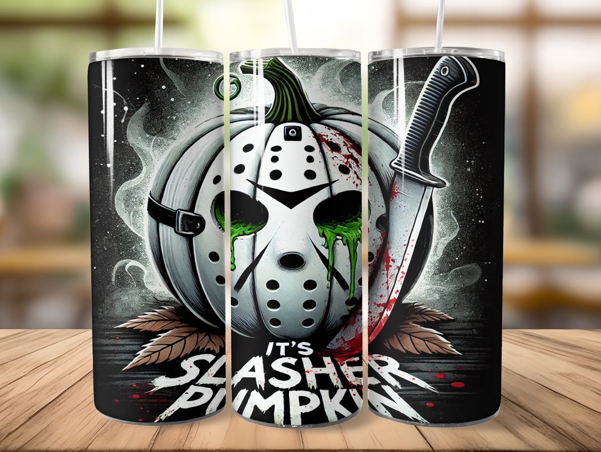 Halloween Slasher Pumkin Tumbler Edelstahl Trinkflasche