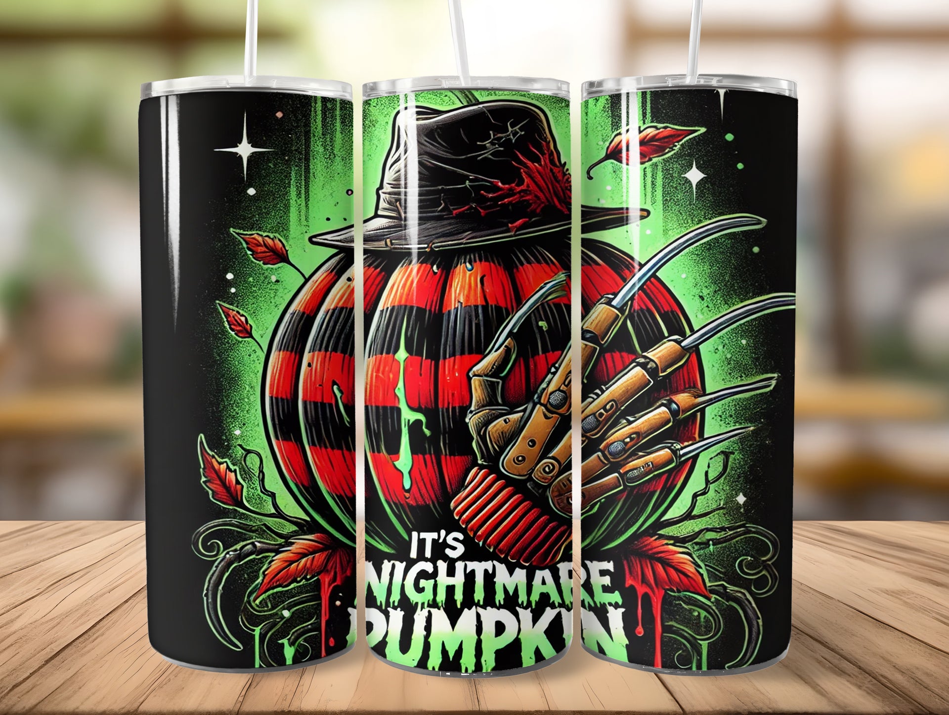 Halloween Nightmare Pumkin Tumbler Edelstahl Trinkflasche