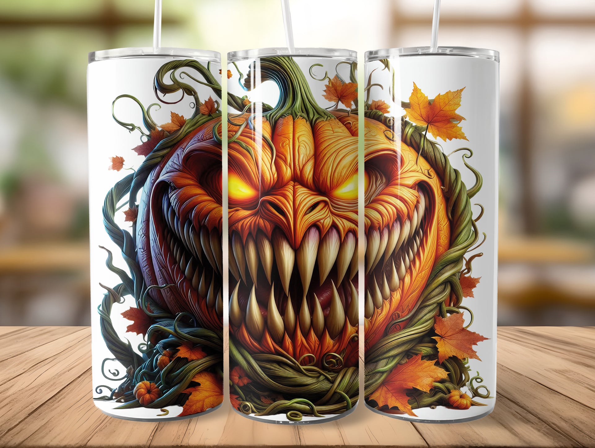Halloween Scary Pumkin Tumbler Edelstahl Trinkflasche