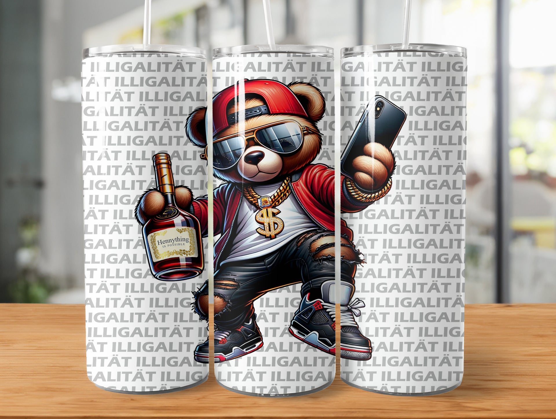 Male Party Party Bear Illigalität Tumbler XXL