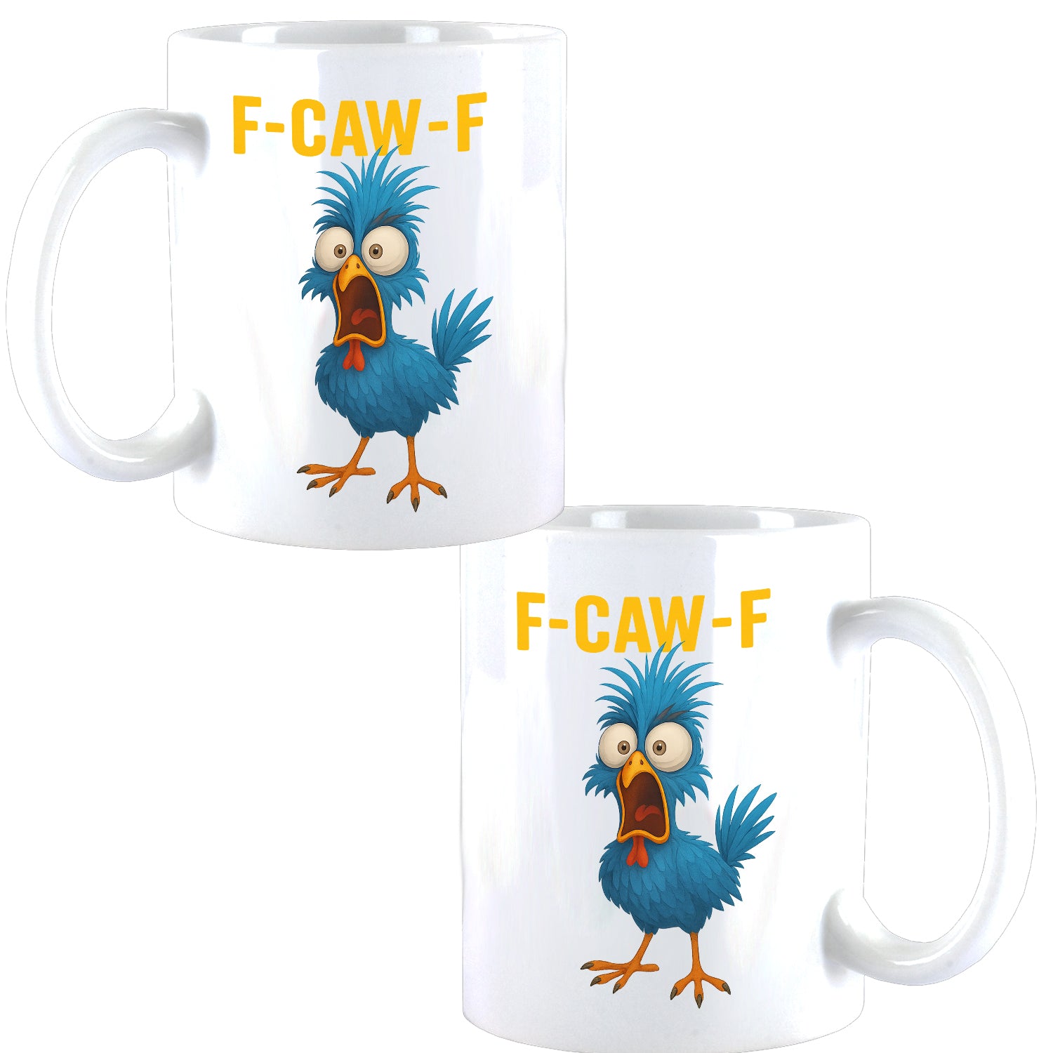 F-CAW-F BLUE Chicken Huhn Design Büro Kaffee Teetasse