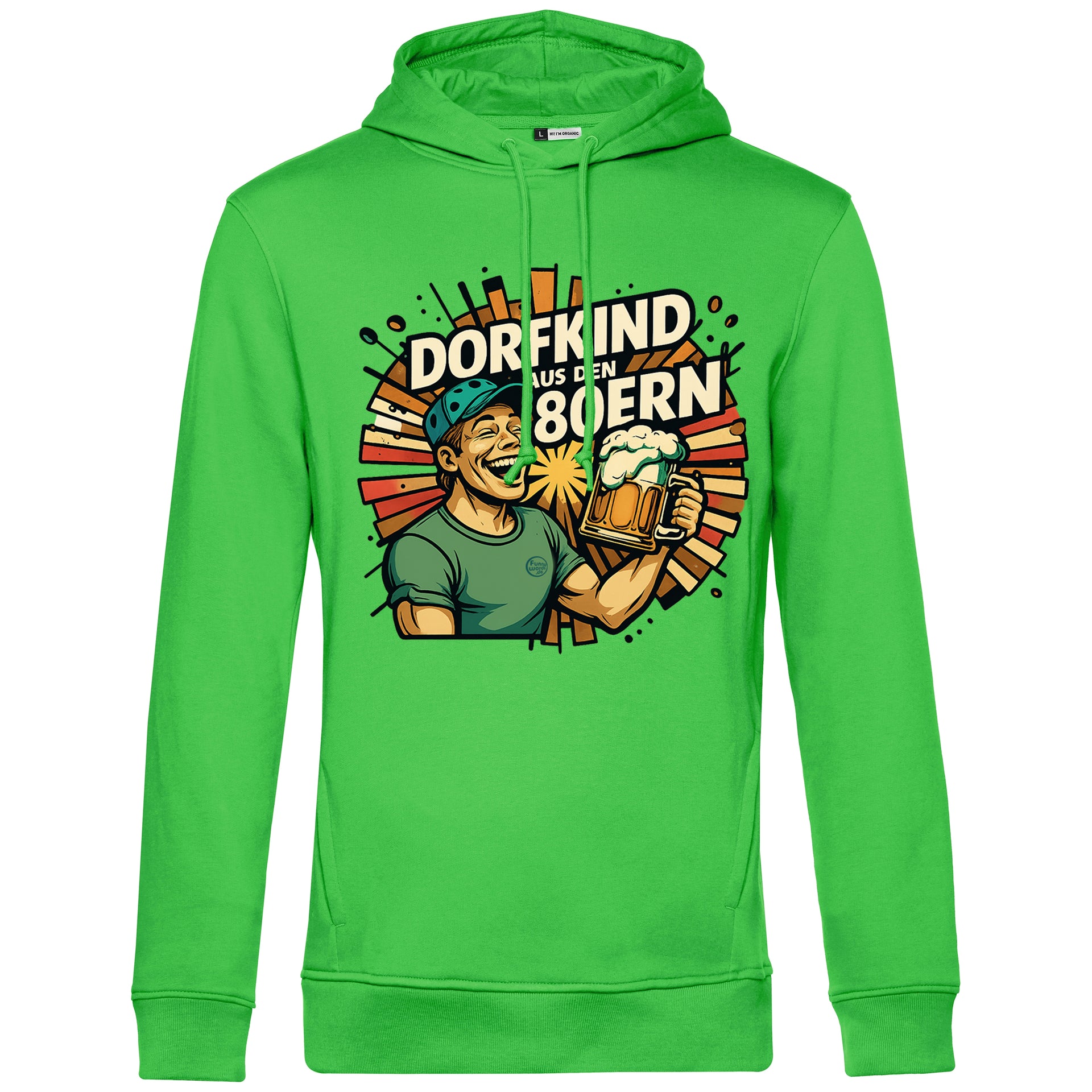 Dorfkind der 80 er Kult Retro Unisex Premium Hoodie