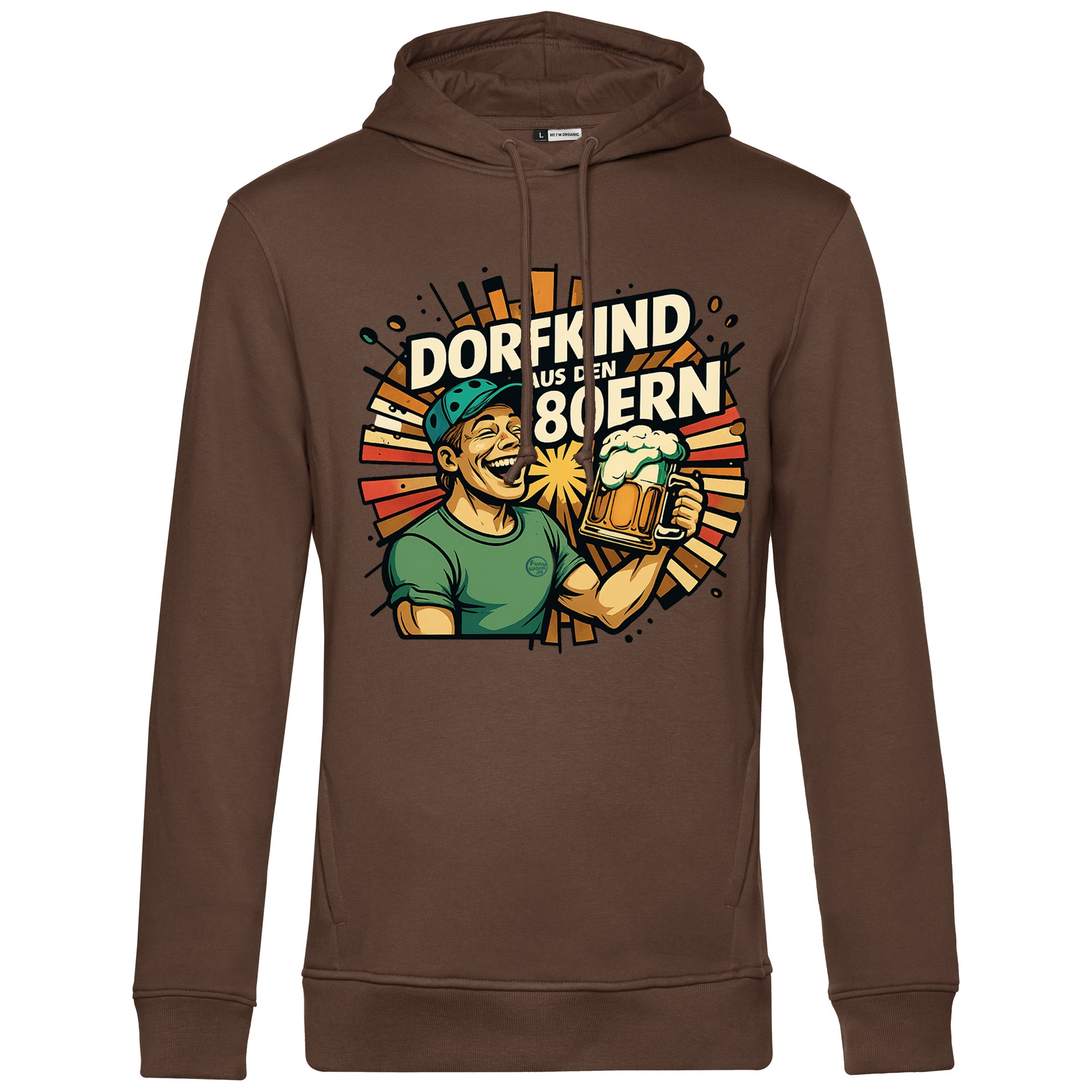 Dorfkind der 80 er Kult Retro Unisex Premium Hoodie