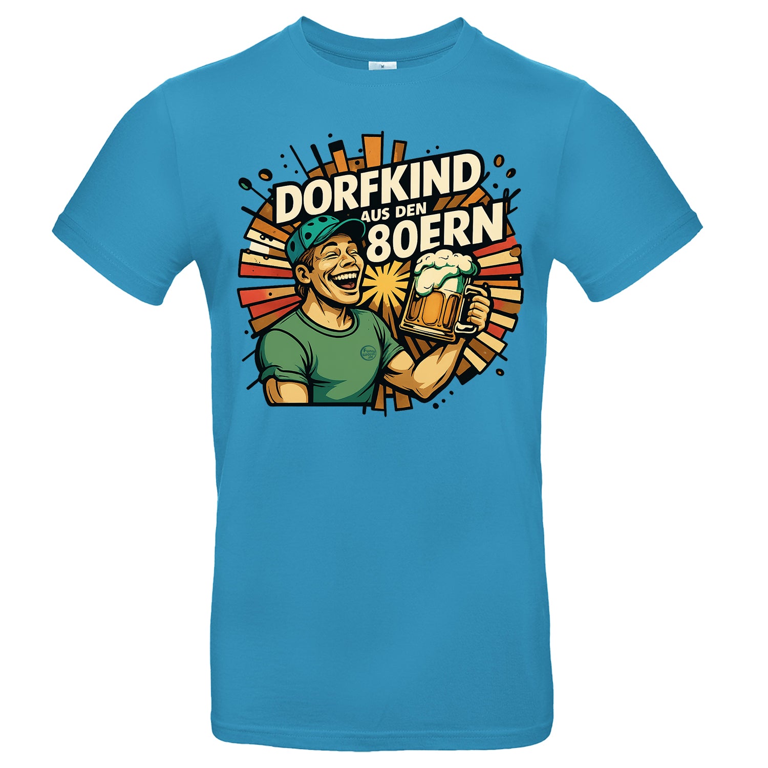 Dorfkind aus den 80 er Retro Shirt Unisex Premium T-Shirt