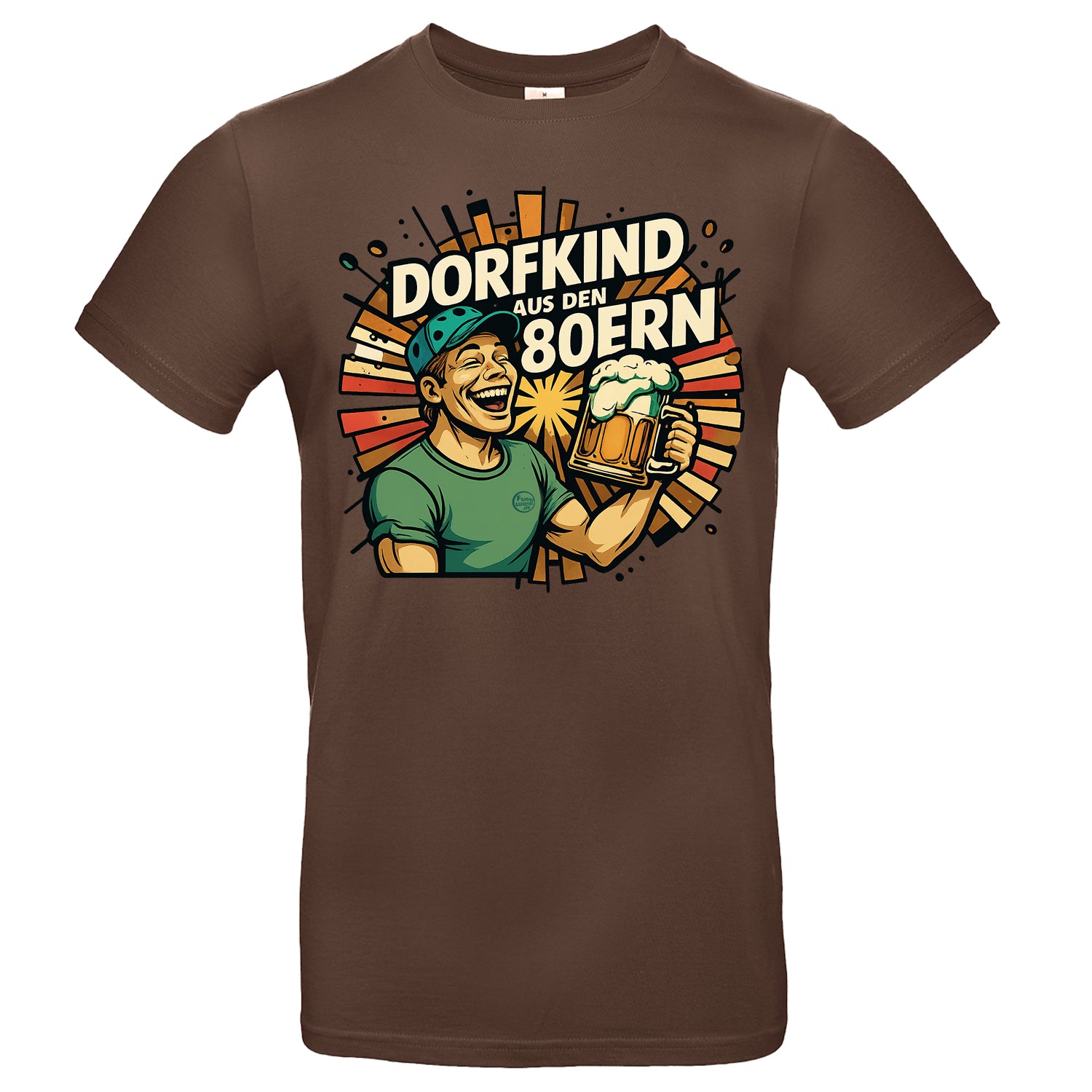 Dorfkind aus den 80 er Retro Shirt Unisex Premium T-Shirt