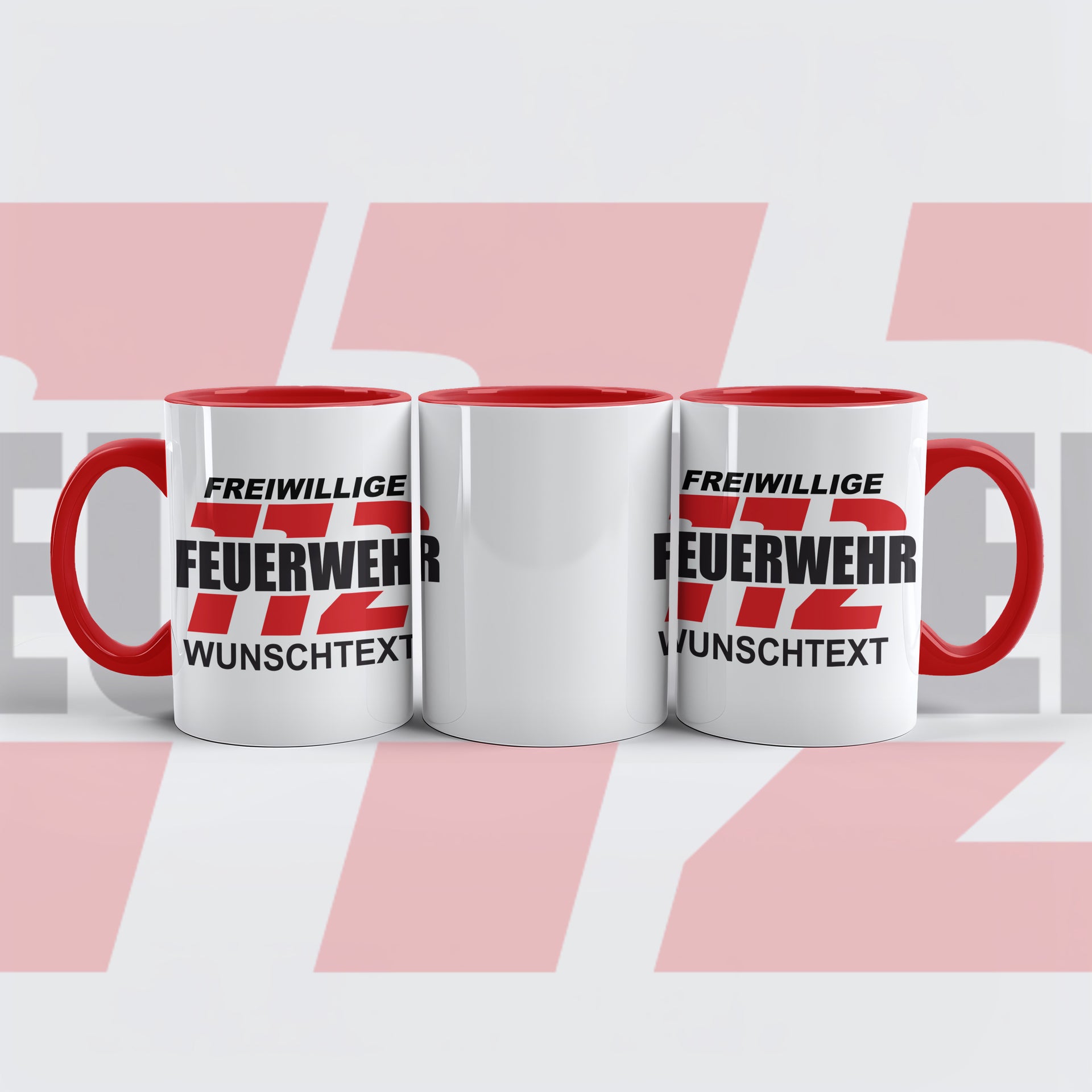 Feuerwehr Tasse FW2502 inkl. Wunschtext Kinder / Jugend / Freiwillige / Berufs