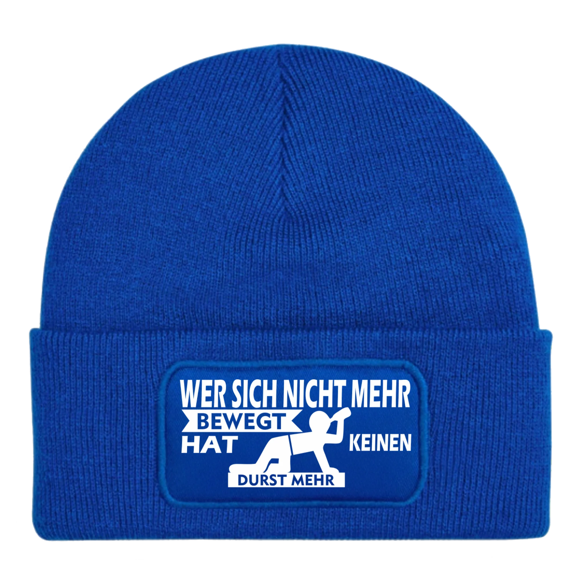 beanie-royalblau