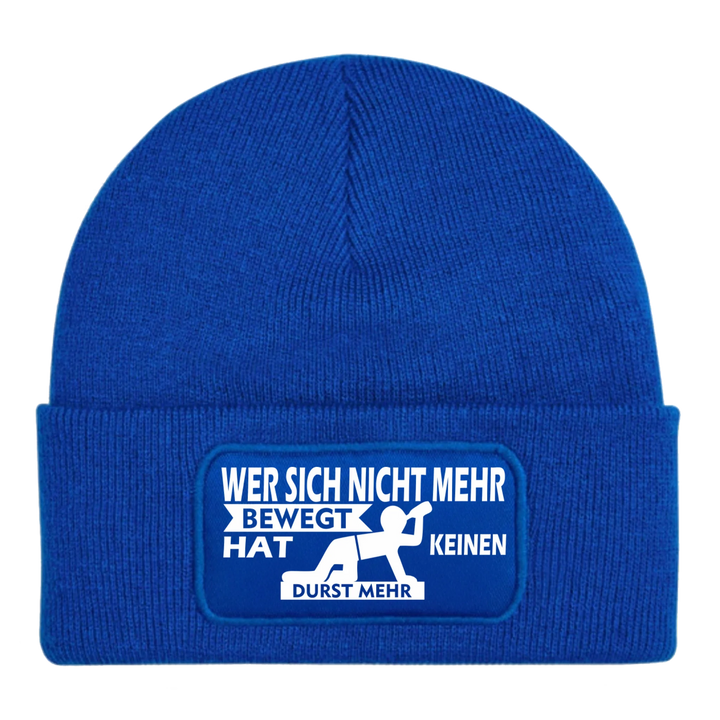 beanie-royalblau