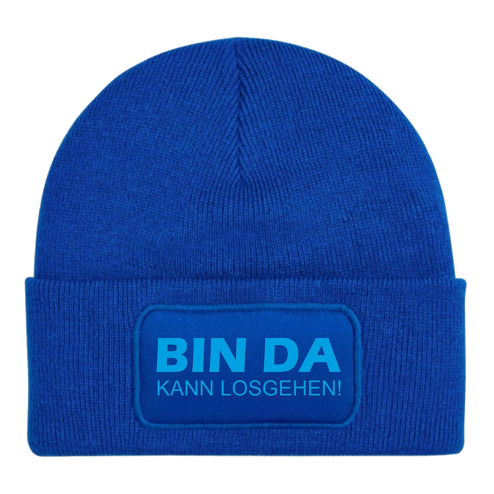 beanie-royalblau