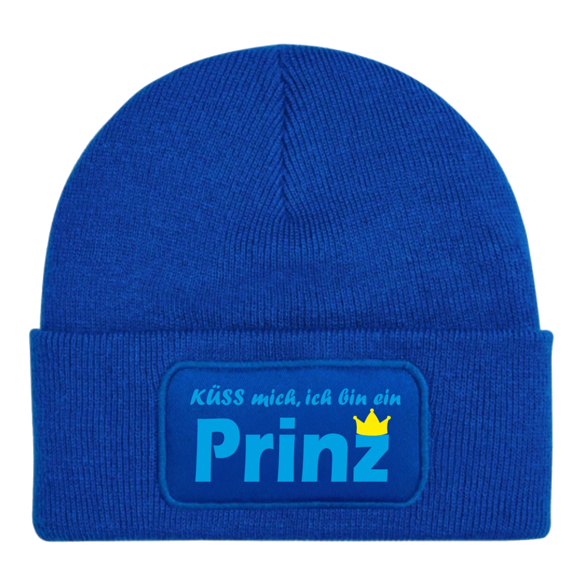 beanie-royalblau