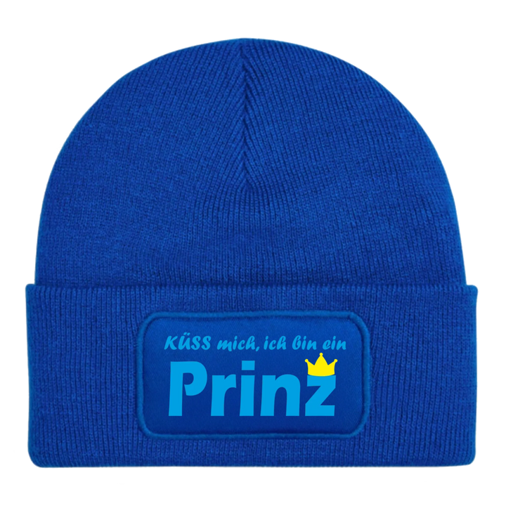 beanie-royalblau