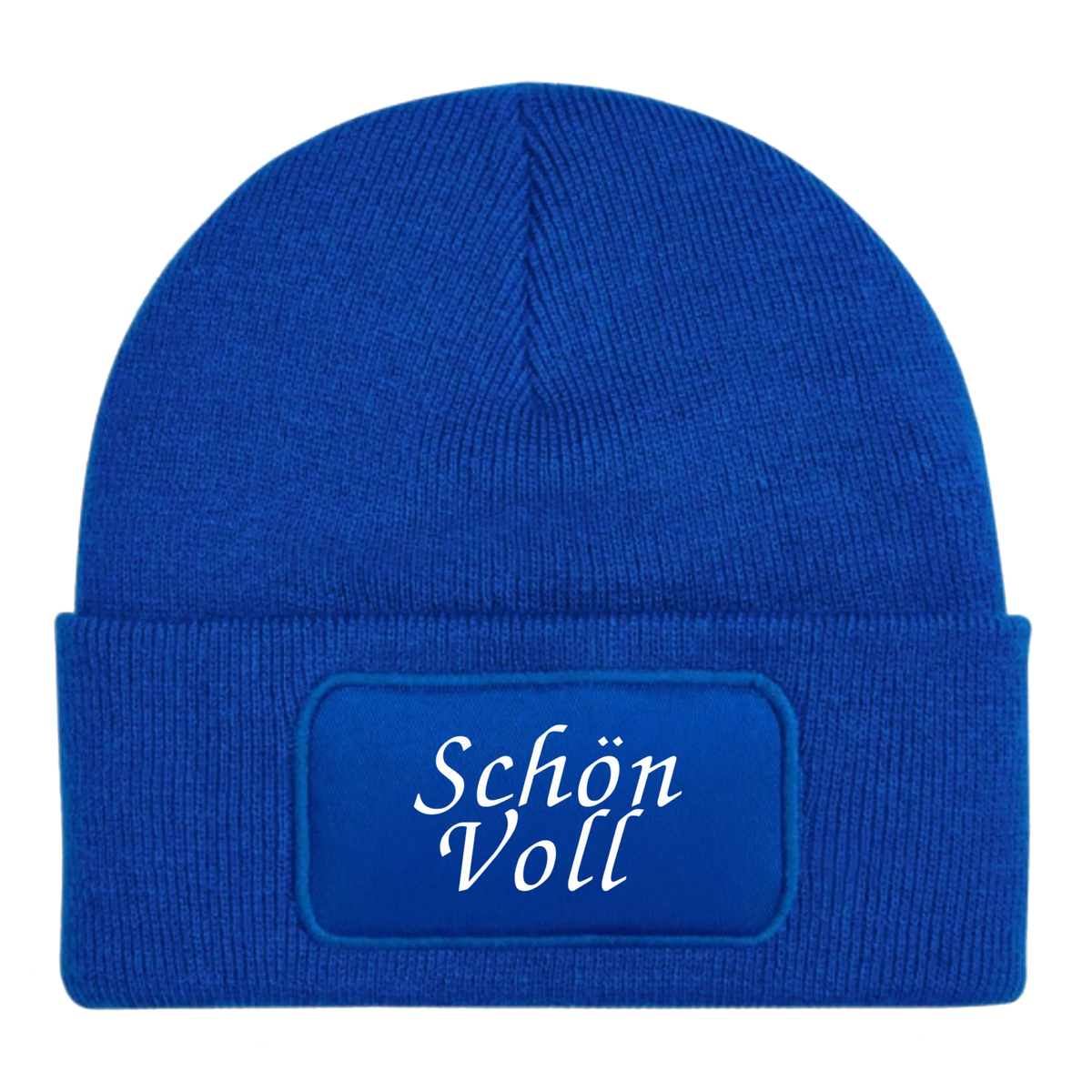 beanie-royalblau