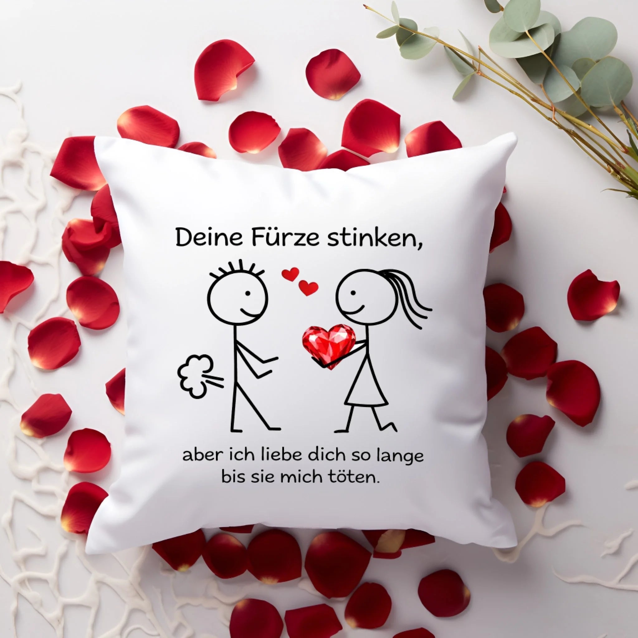 Valentines Day Pillow Mockup White 2