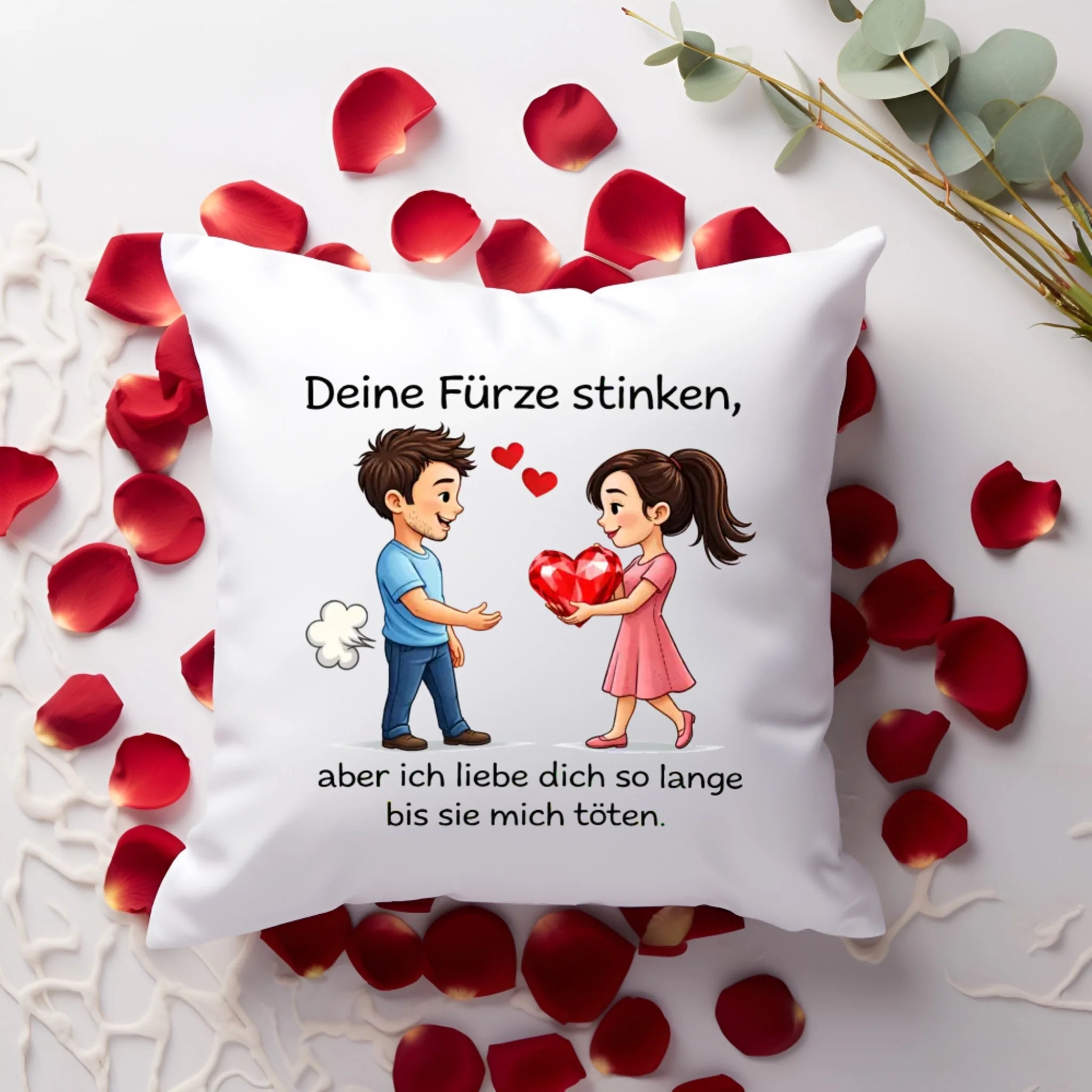 Valentines Day Pillow Mockup White 2