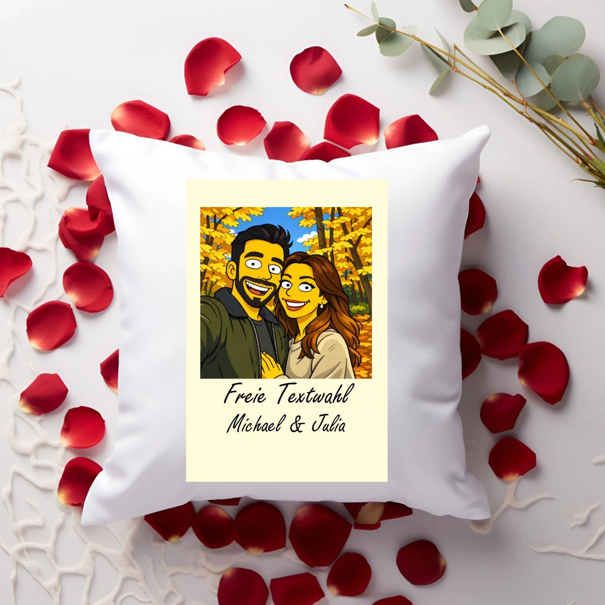 Valentines Day Pillow Mockup White 2