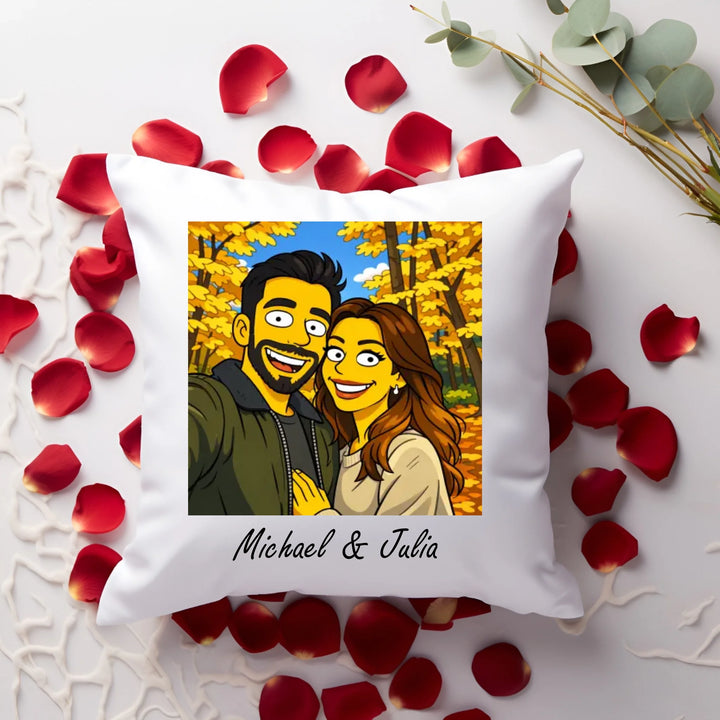 Valentines Day Pillow Mockup White 2