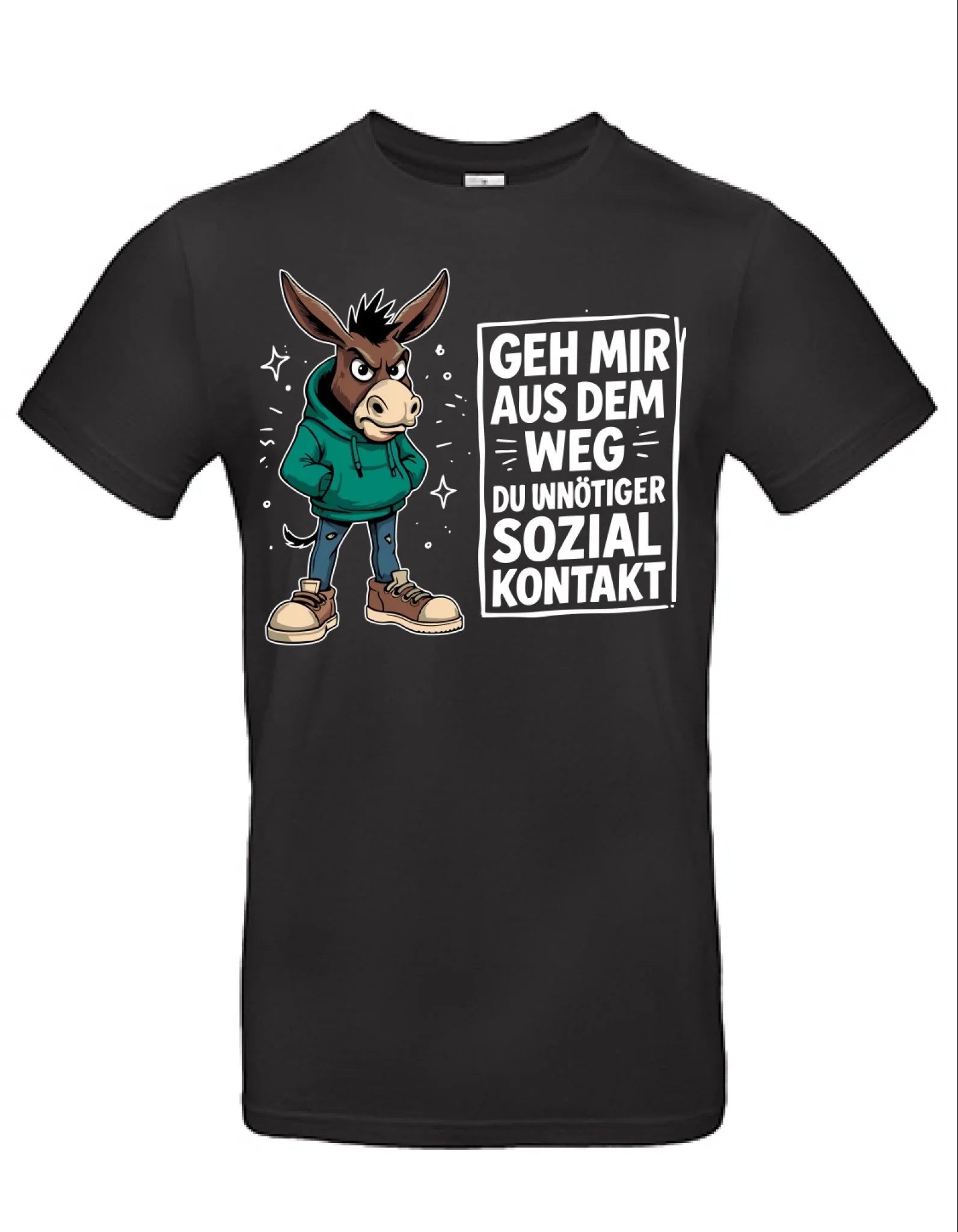 Geh mir aus dem Weg - Du unnötiger Sozialkontakt.   Spruch T-Shirt verschiedene Designs Unisex