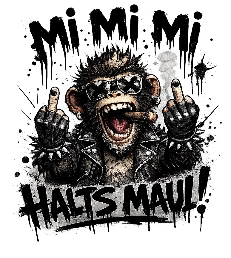 Mi Mi Mi Halts Maul Ape Design  – Streetstyle   26-R1600