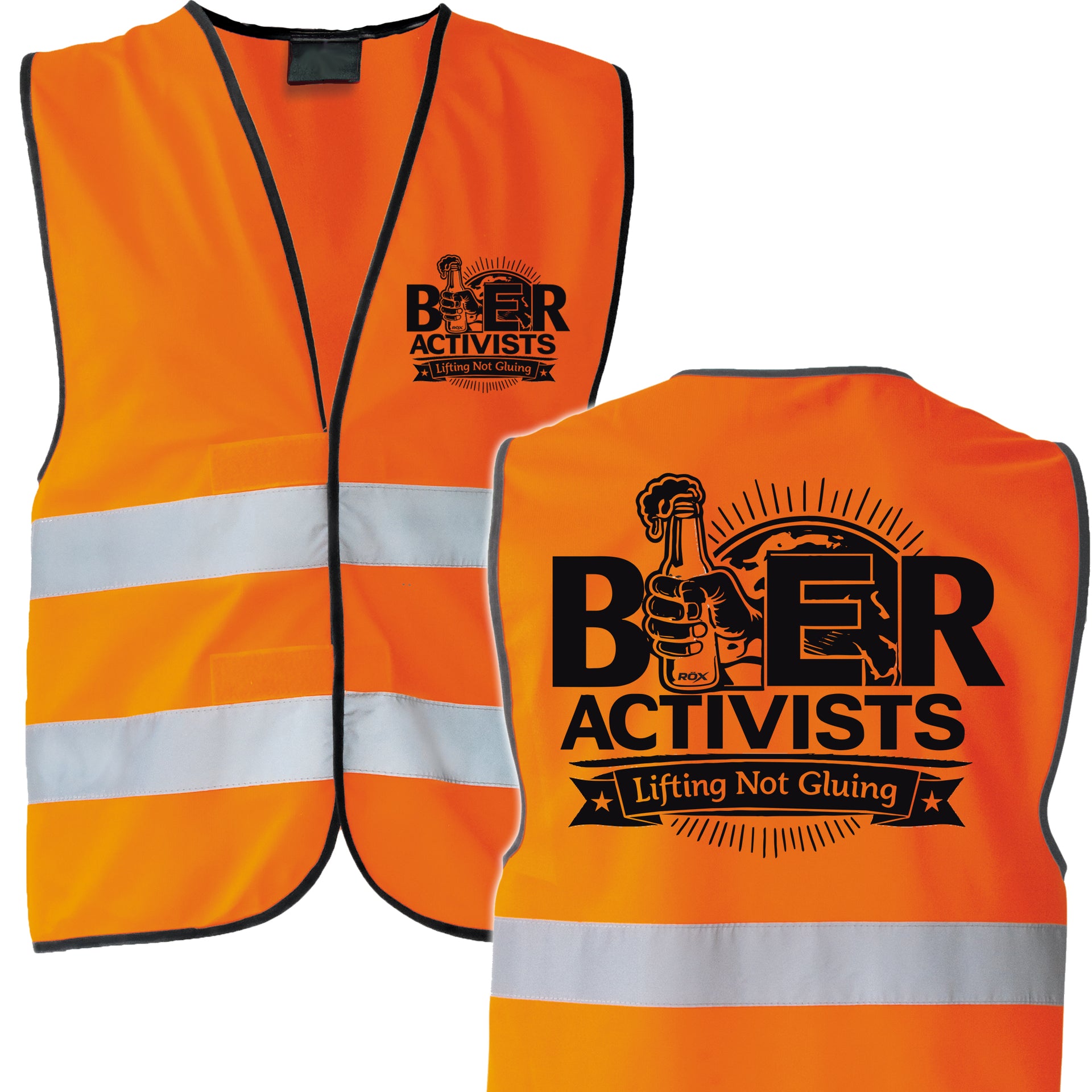 International Beeractivists - Lifting Not Gluing , Bier Aktivisten Sicherheitsweste