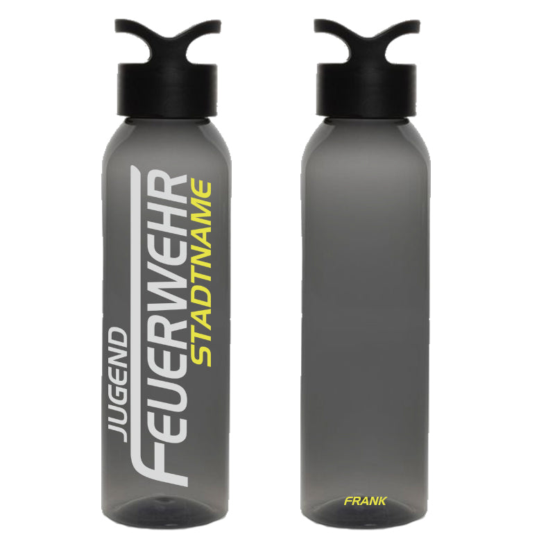Feuerwehr 9121 Trinkflasche transparent 650ml  inkl. Wunschnamen