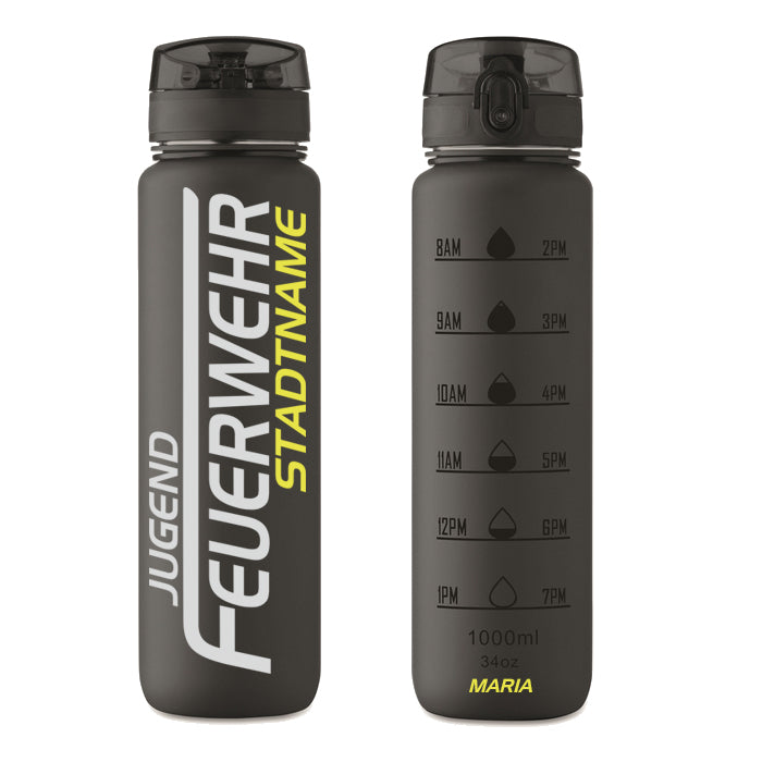 Sporttrinkflasche FW9125 FEUERWEHR –  1000ml  inkl. Wunschnamen