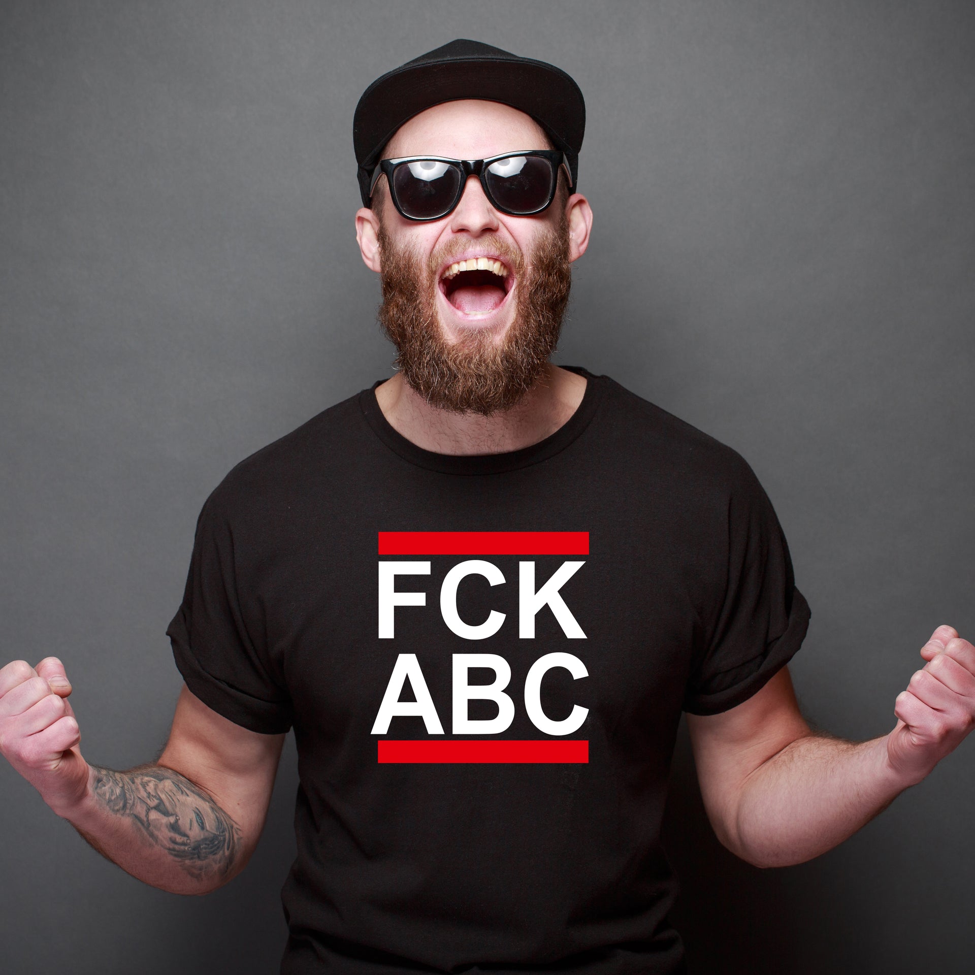 Funnywords® FCK ?!? Wunschtext unisex T-Shirt - Fuc..  ?!?  S-5XL