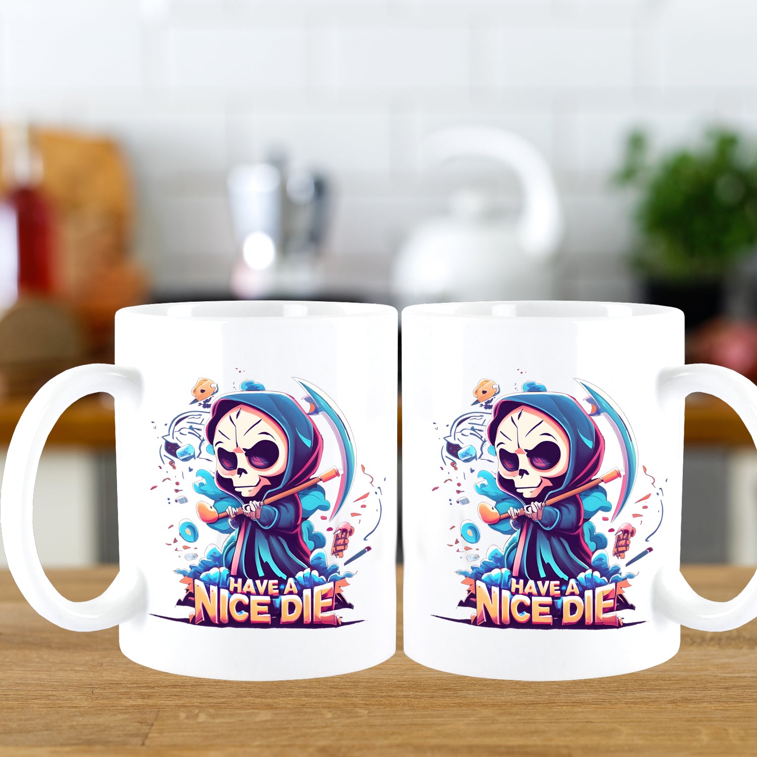 HAVE A NICE DIE Coffee MUG  Kaffeetasse Teetasse