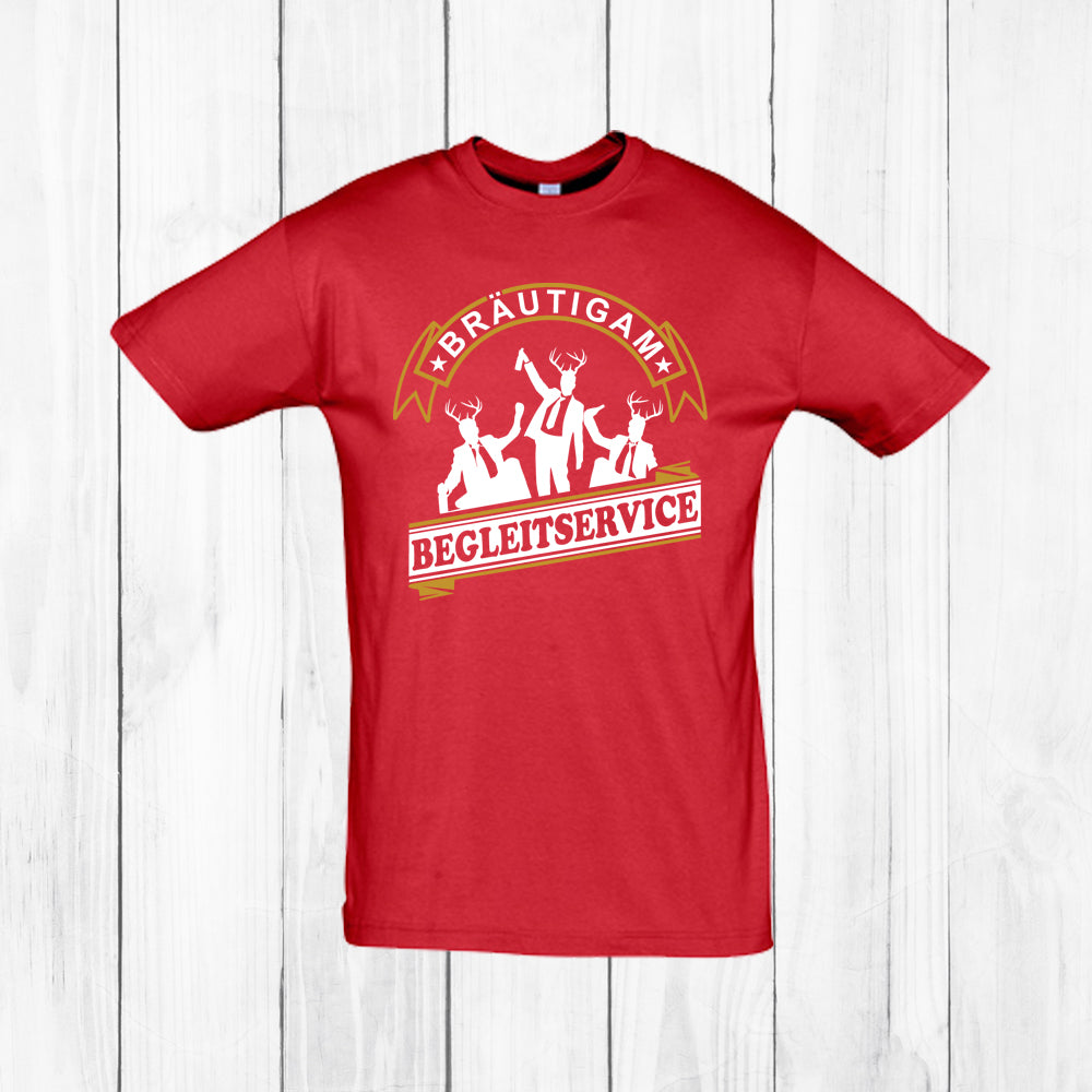 JGA Shirt Bräutigam Begleitservice T-Shirt JGA