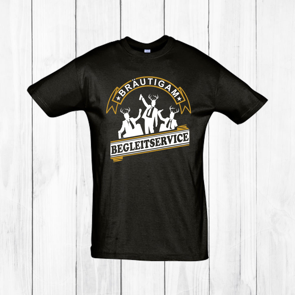 JGA Shirt Bräutigam Begleitservice T-Shirt JGA