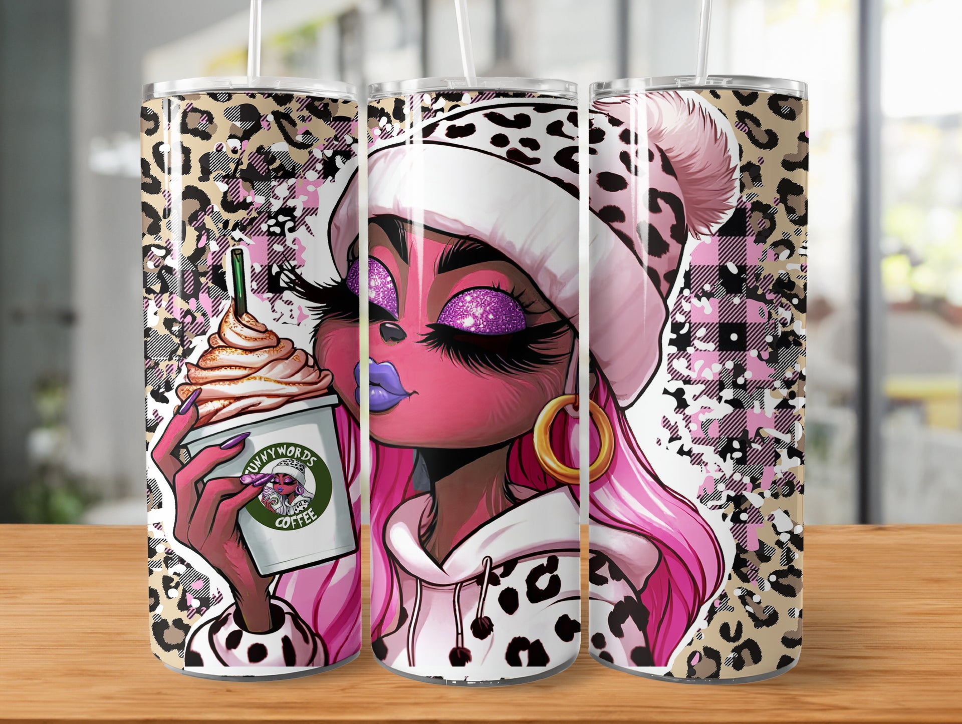 Freya Green "Pink Edition" CoffeeTumbler Edelstahl Trinkflasche