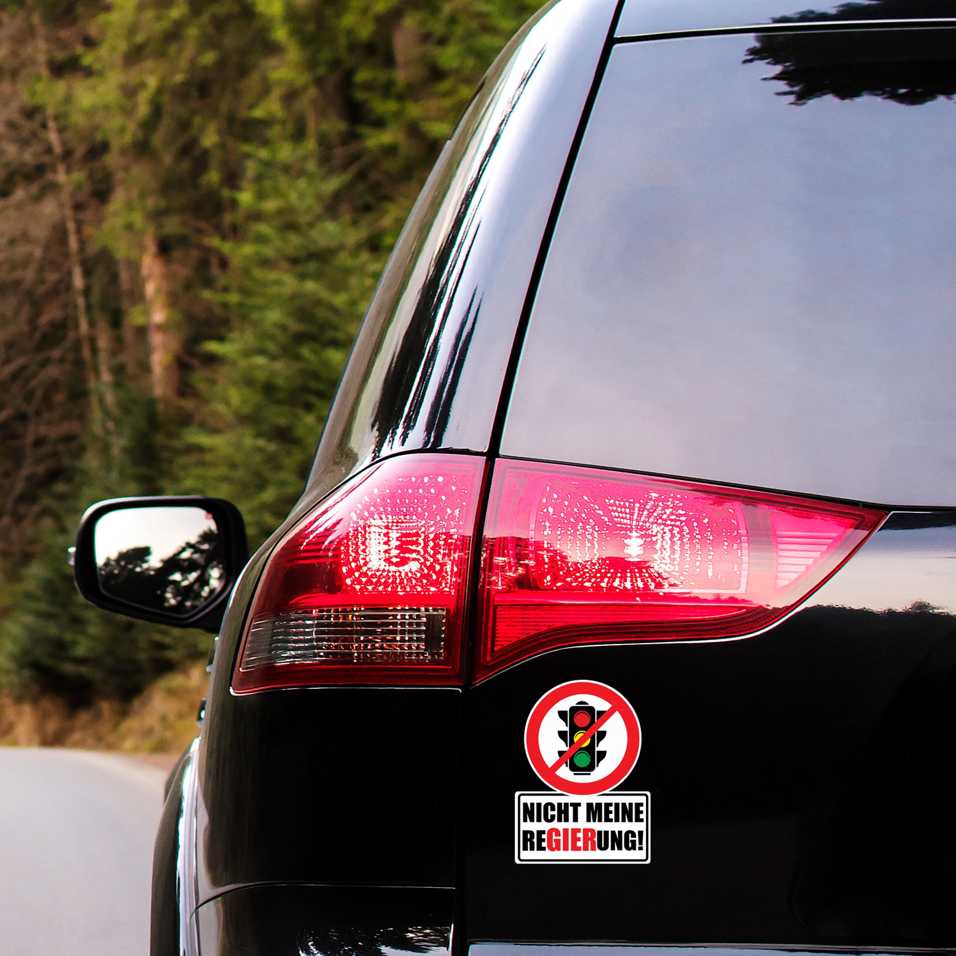 Nicht meine Regierung + Ampel Symbol Demo Meinung Aufkleber