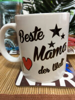 FUNNYWORDS Beste Mama der Welt Kaffeebecher