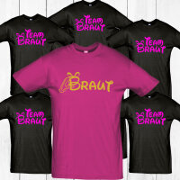 Funnywords&reg; Team Braut Unisex T-Shirt JGA...