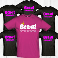 Funnywords® Braut Security UNISEX T-Shirt JGA...