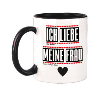 FUNNYWORDS®  Ich Liebe meine Frau Kaffebecher Tasse  Valentinstag Geschenk für den Mann