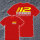 Kinder Feuerwehr T-Shirt FW1800 beidseitig Wunschstadt