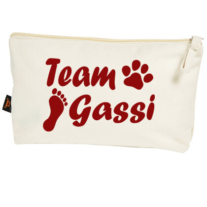 Team Gassi - Bio Täschchen - für Hundeliebhaber und Gassi geher - Hundefreunde