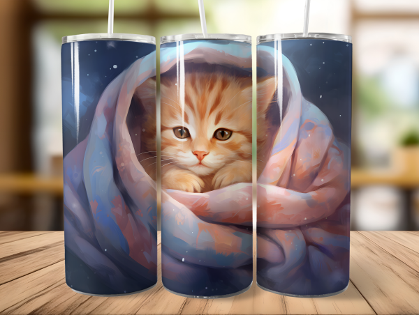 Sweet Cat - mieses Wetter - Tumbler Edelstahl Trinkflasche